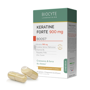 KERATINE FORTE 900MG BOOST PACK K-Amine 60 капсул - Зміцнює та допомагає відростити довге волосся &nbsp;BYKF900G60 фото
