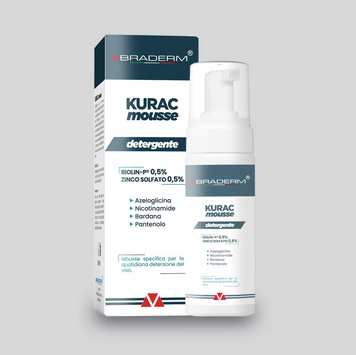 Пінка для вмивання Braderm Kurac Cleansing Mousse 00-00000377 фото